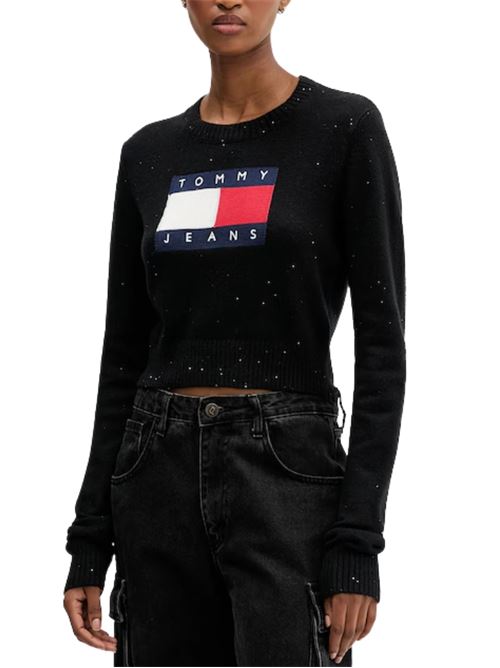 Maglione con bandiera in lurex Tommy Jeans | DW0DW21690BDS